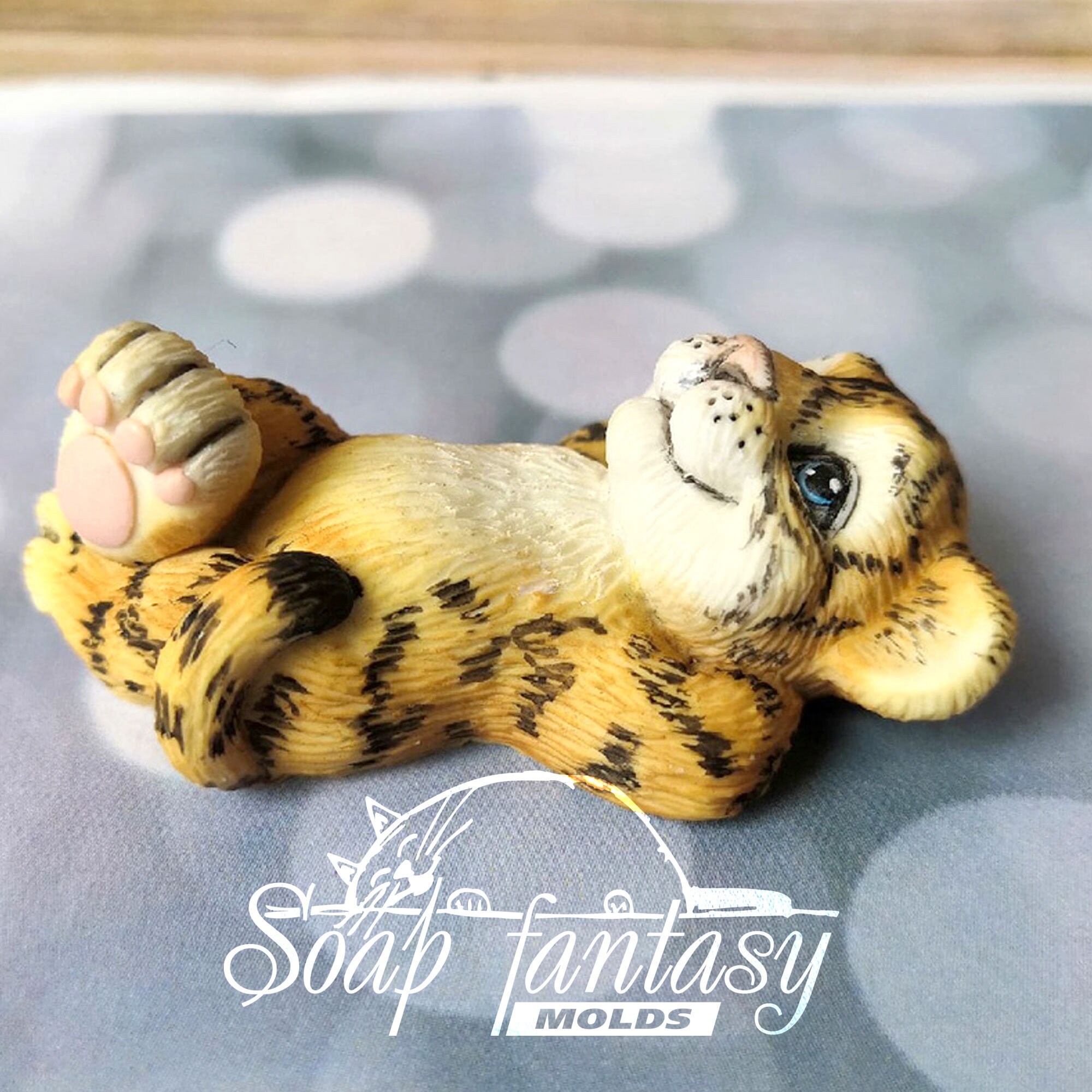 Tiger Cub Silicone Soap Mold for Soap Making made of High Quality Silicone.  