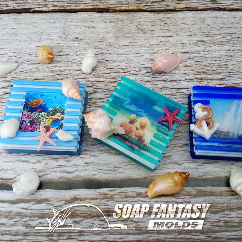 Seashell mini set silicone soap mold for soap making Maked from high quality silicone