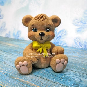 Teddy bear Silicone Soap Mold - Handmade, Custom for Crafts & Hobby