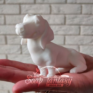 Sitting dachshund Silicone Soap Mold - Handmade, Custom for Crafts & Hobby