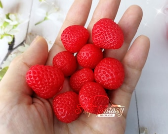 Small strawberries Silicone Soap Mold - for soap making, Craft & Hobby