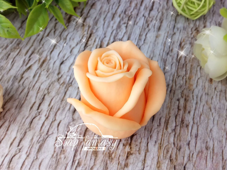Rose "Sapphire" Silicone Soap Mold - for soap making, Craft & Hobby image 7