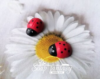 Ladybug silicone soap mold - for soap making (Made of high quality silicone)