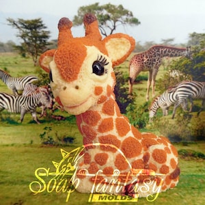 Baby giraffe Silicone Soap Mold - Handmade, Custom for Crafts & Hobby