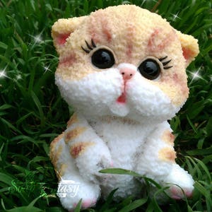 Fluffy kitten Silicone Soap Mold - Handmade, Custom for Crafts & Hobby