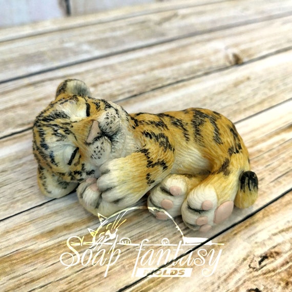 So Cute Mini Baby Tiger Cubs Silicone Soap Mold for Soap -  Norway
