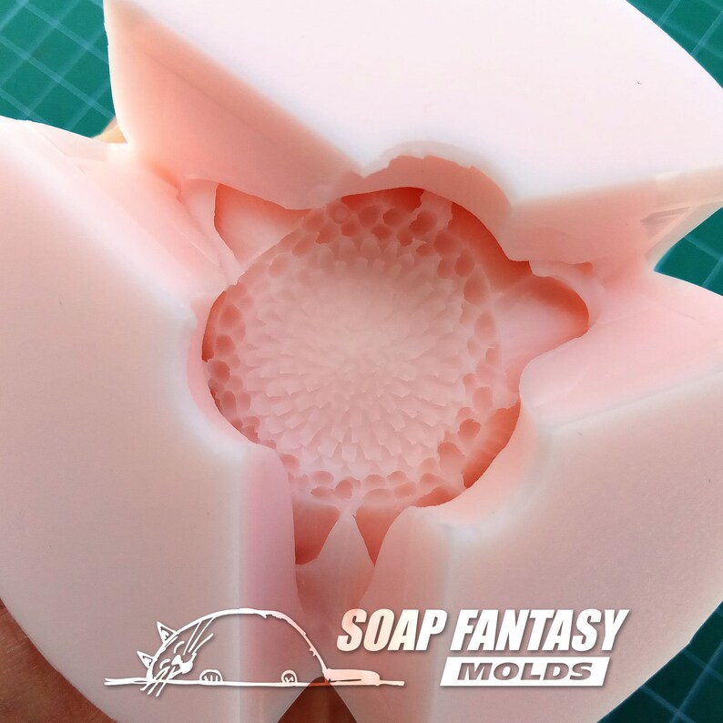 mini Sunflower Maked from high quality silicone for soap making silicone soap mold