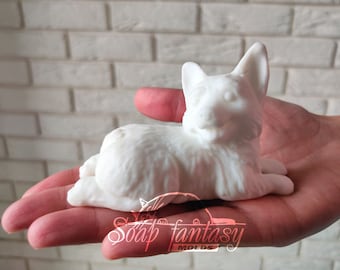 Silicone mold Cardigan Welsh Corgi - Candle Molds, Soap Molds, Resin molds, Plaster Decor Mold
