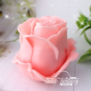 May include: A pink rose soap mold, perfect for creating realistic-looking soap roses. The mold is made of high-quality silicone and is easy to use and clean.