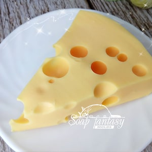 Ein Stück Käse (Dreieck) Silikonseifenform - Handgefertigt, Individuell für Basteln & Hobby