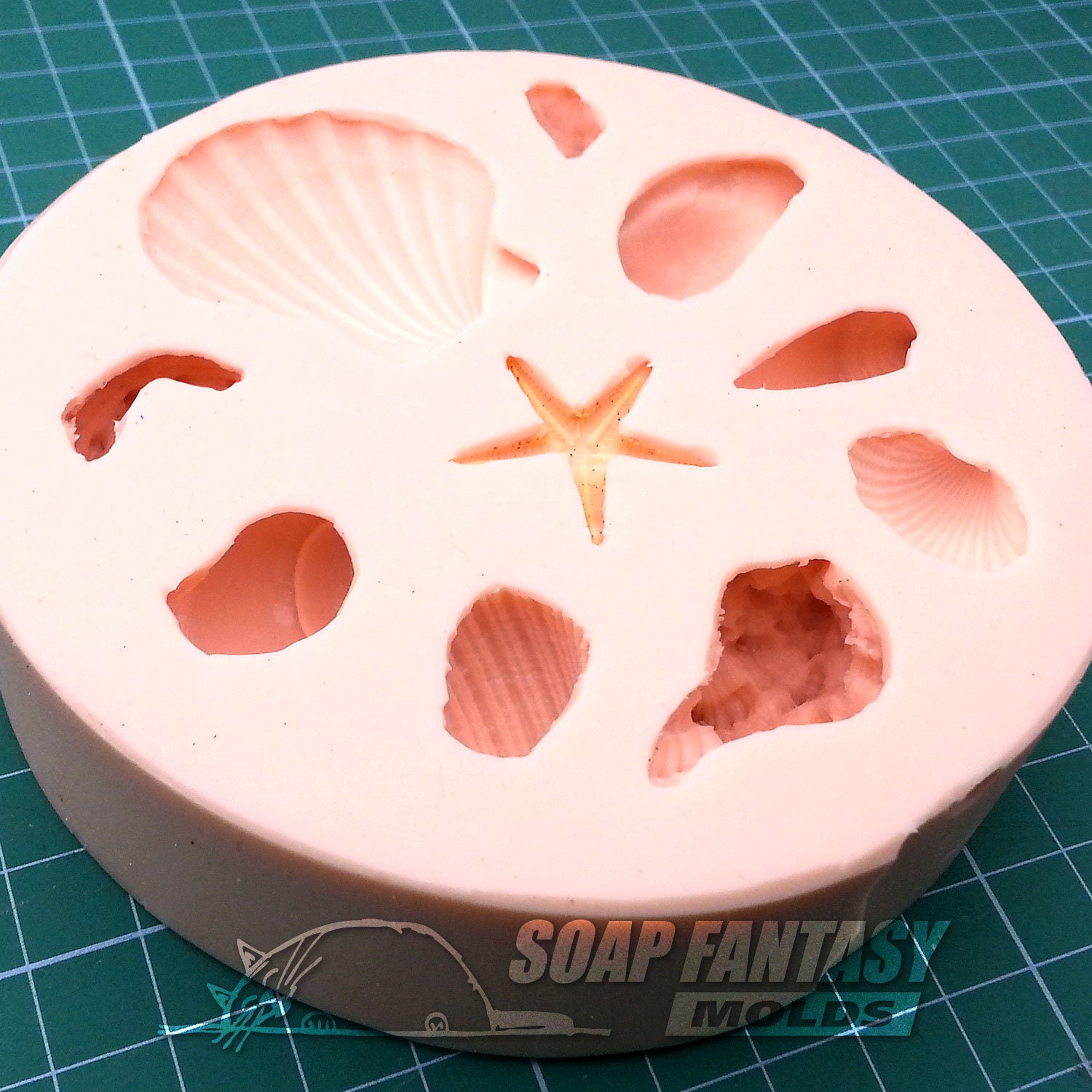 Seashell Mini Set Silicone Soap Mold for Soap Making made Etsy