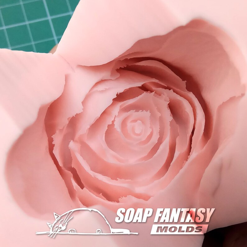 Half opened rosebud Freedom silicone soap mold for soap making Maked from high quality silicone