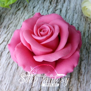 Rose "Flamingo" silicone soap mold - for soap making (Made of high quality silicone)
