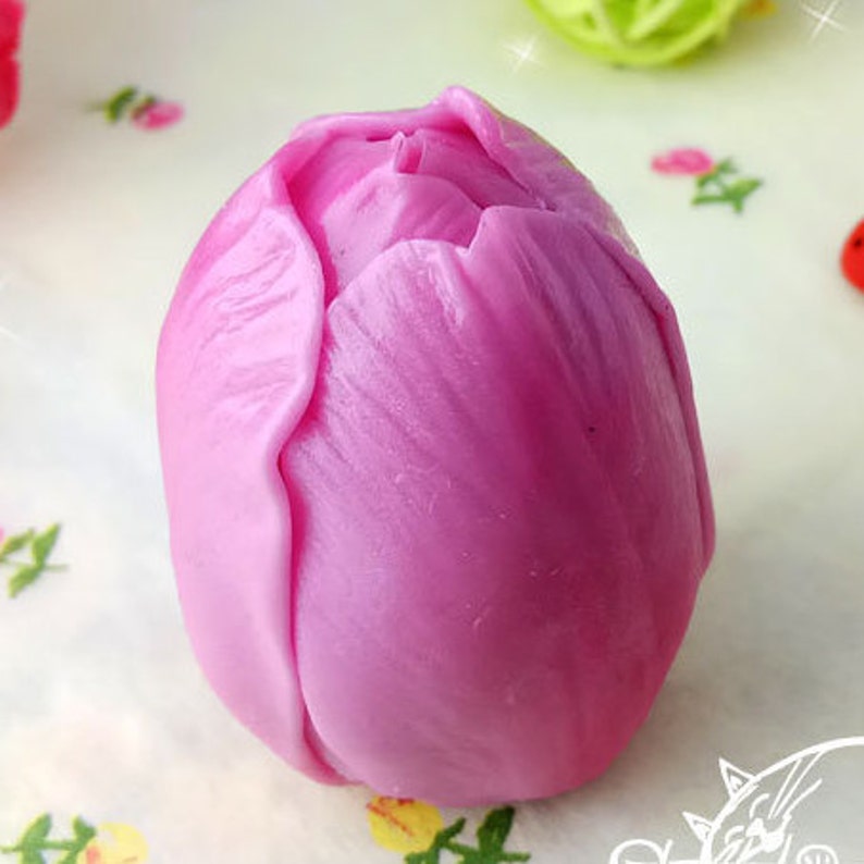 Apeldoorn tulip bud silicone soap mold for soap making Maked from high quality silicone