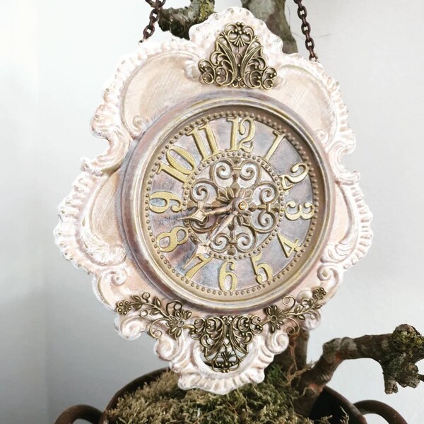 Horloge minable de signe en métal vintage