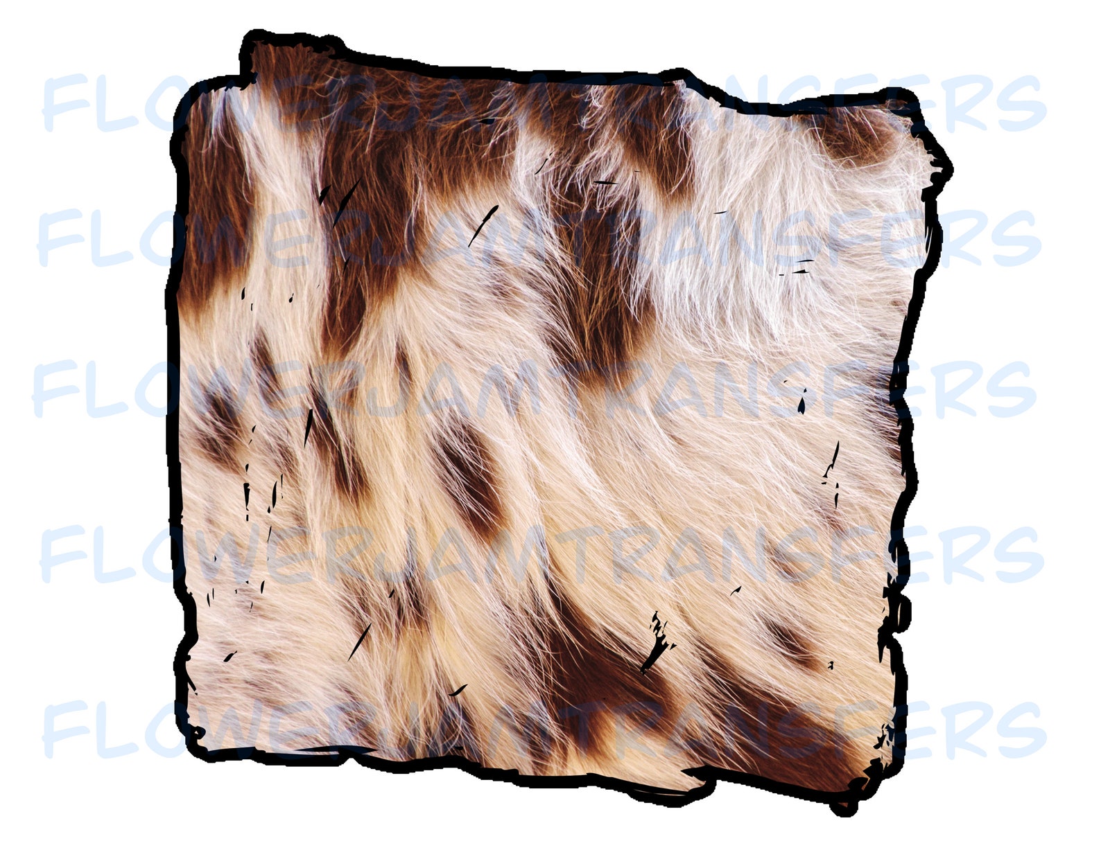 Cowhide Sublimation Transfer Ready to Press Cowhide Design Etsy