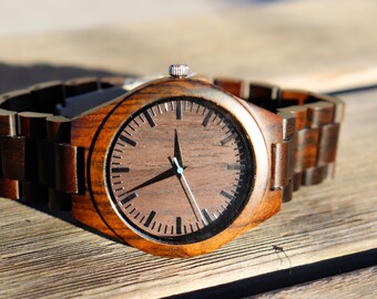 Father of the Groom Gift, Father of the Bride Gift, Parents of the Bride Gift, Engraved Wood Watch, Groomsmen Watches, 1st Anniversary Gift