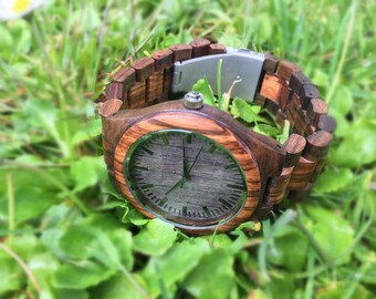 Husband Gift, Mens Wooden Watch, Fathers Day Gift, Groomsmen Gifts, Mens Wood Watches, Gifts for Him, Mens Gift, Boyfriend Gift, Father Gift