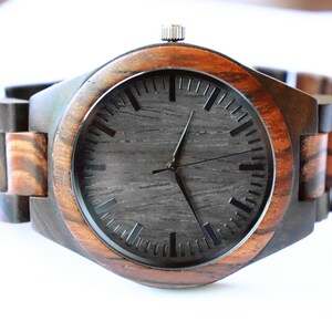 Gifts for Him, Wooden Watch, Husband Gift, Boyfriend Gift, Mens Wood Watches, Groomsmen Gifts,wood watch for him, Thanks giving sale image 1