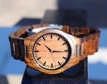 Father of the Groom Gift, Father of the Bride Gift, Parents of the Bride Gift, Engraved Wood Watch, Groomsmen Watches, 1st Anniversary Gift