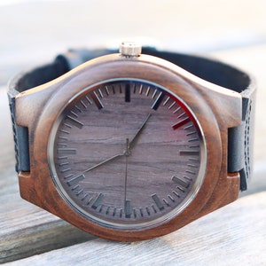 5th Anniversary Gift for Him 1st Anniversary Gift for Husband Gifts for Him, Mens Wooden Watch, Boyfriend Birthday Gift, Groomsmen Gift