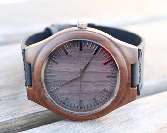 5th Anniversary Gift for Him 1st Anniversary Gift for Husband Gifts for Him, Mens Wooden Watch, Boyfriend Birthday Gift, Groomsmen Gift