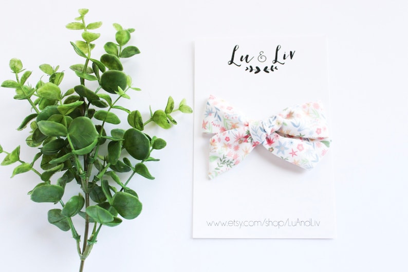 Spring Floral Emma bow