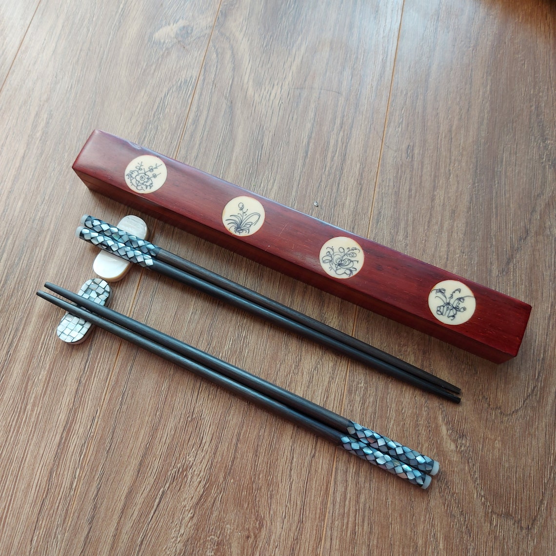 Personalized Wooden Chopstick Customize Name Japanese Etsy