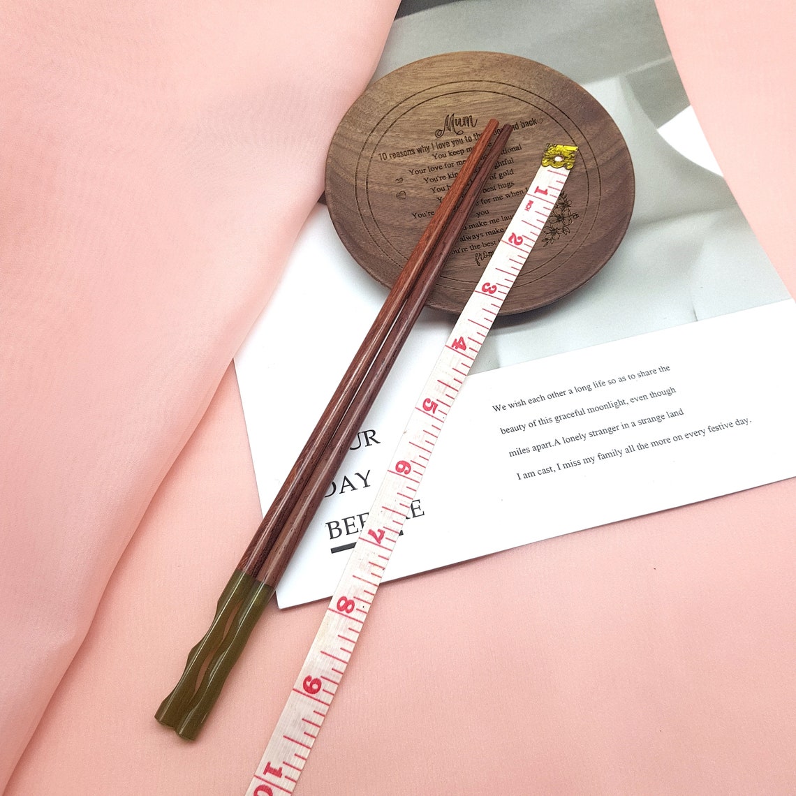 Personalized Wooden Chopstick Customize Engrave Name Etsy