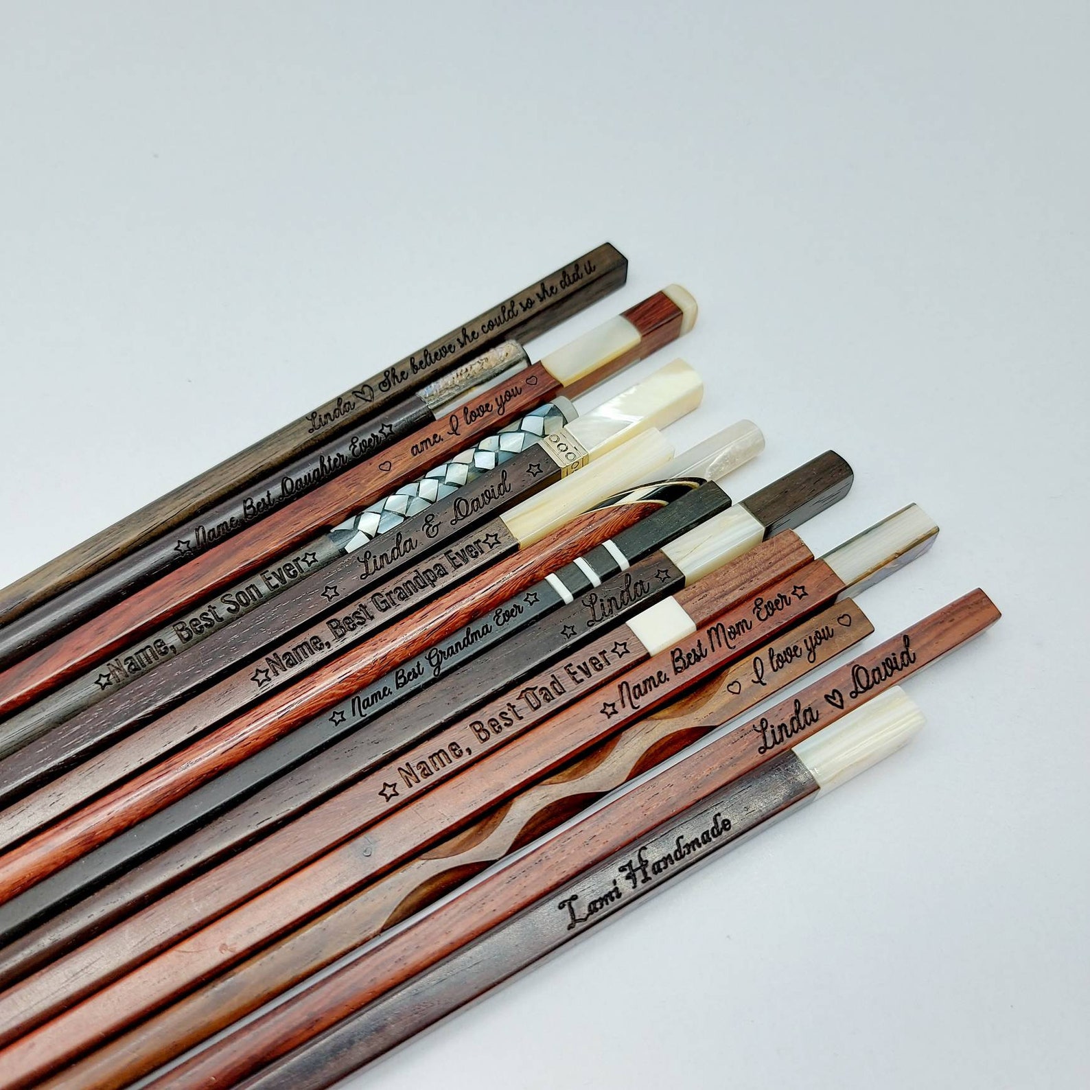 Personalized Wooden Chopstick Customize Name Japanese Etsy