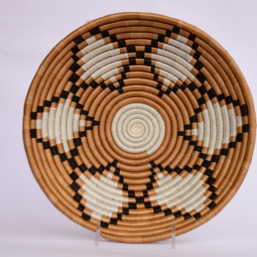 African Wall Basket African Woven Basket Rwanda Baskets Etsy