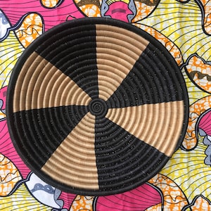 African Wall Basket, African Woven basket, Rwanda Baskets, African Decor, Colorful baskets , Home Decor baskets, African Wall Hanging