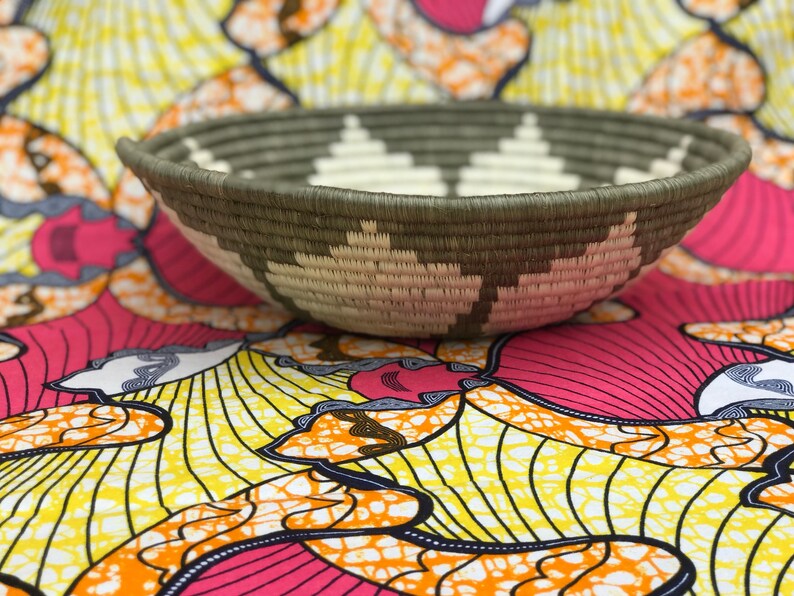 African Large Baskets. 12 Inches Kubite African Wall Basket Etsy