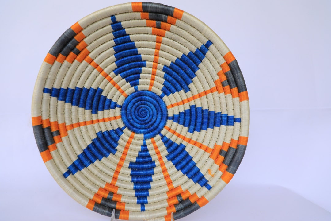 Extra Large 16 Woven Wall Basket African Basket Rwanda Etsy