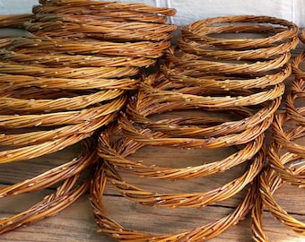 Willow Branch Rings Set, Rustic Dreamcatcher Hoops, DIY Decor