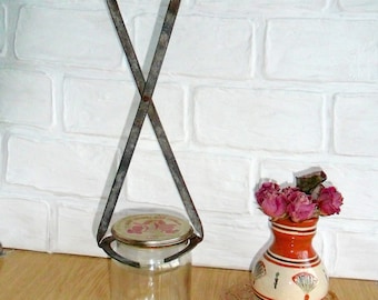 Vintage Iron Canning Jar Tongs: USSR Kitchen Gadget