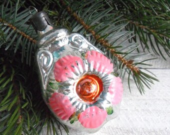 ヴィンテージガラスの羊のオーナメント、ソ連のクリスマスオーナメント