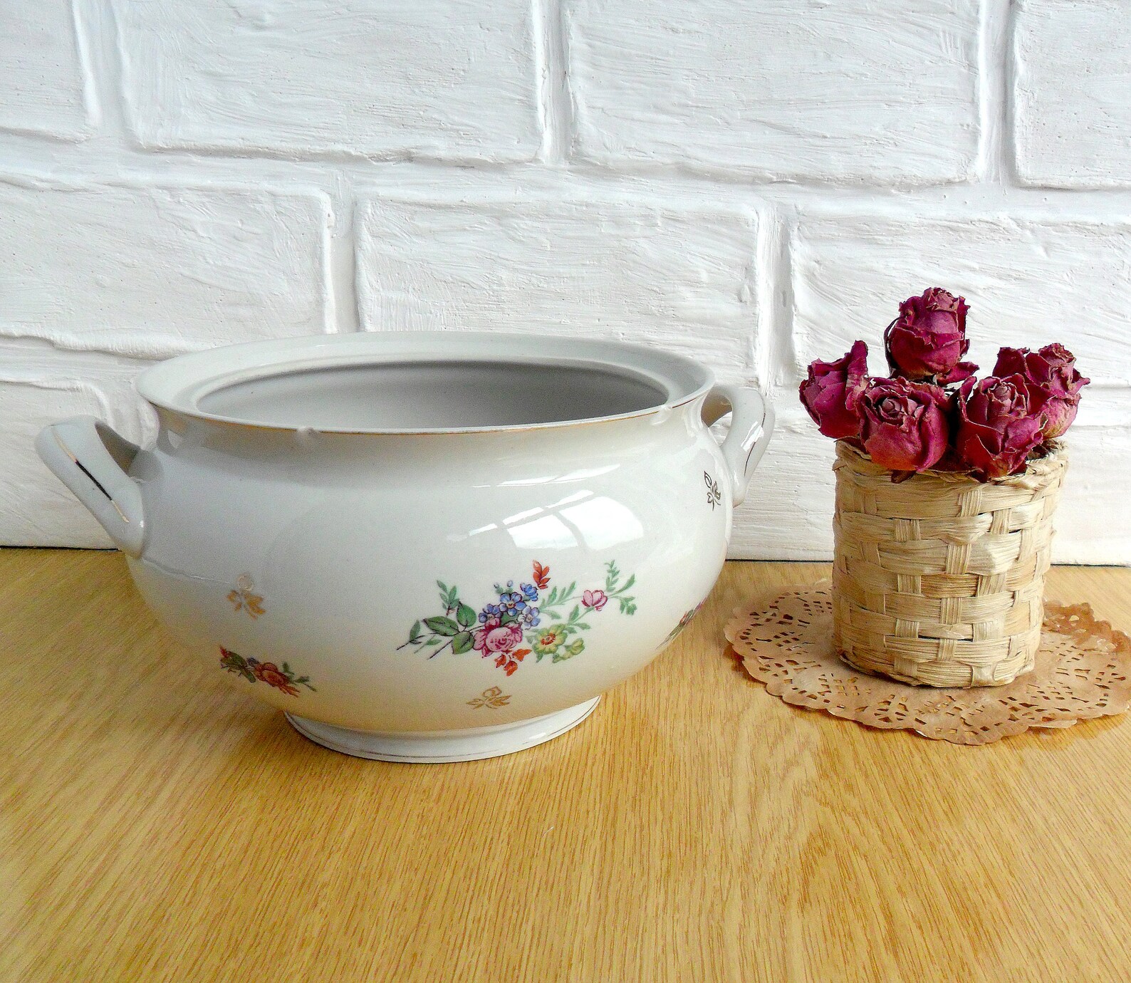 Vintage Soup Tureen Soviet Porcelain Soup Pot Vintage Etsy
