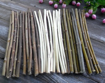 Wood Sticks 10" Bundle (30pcs) - Natural Woodland Decor