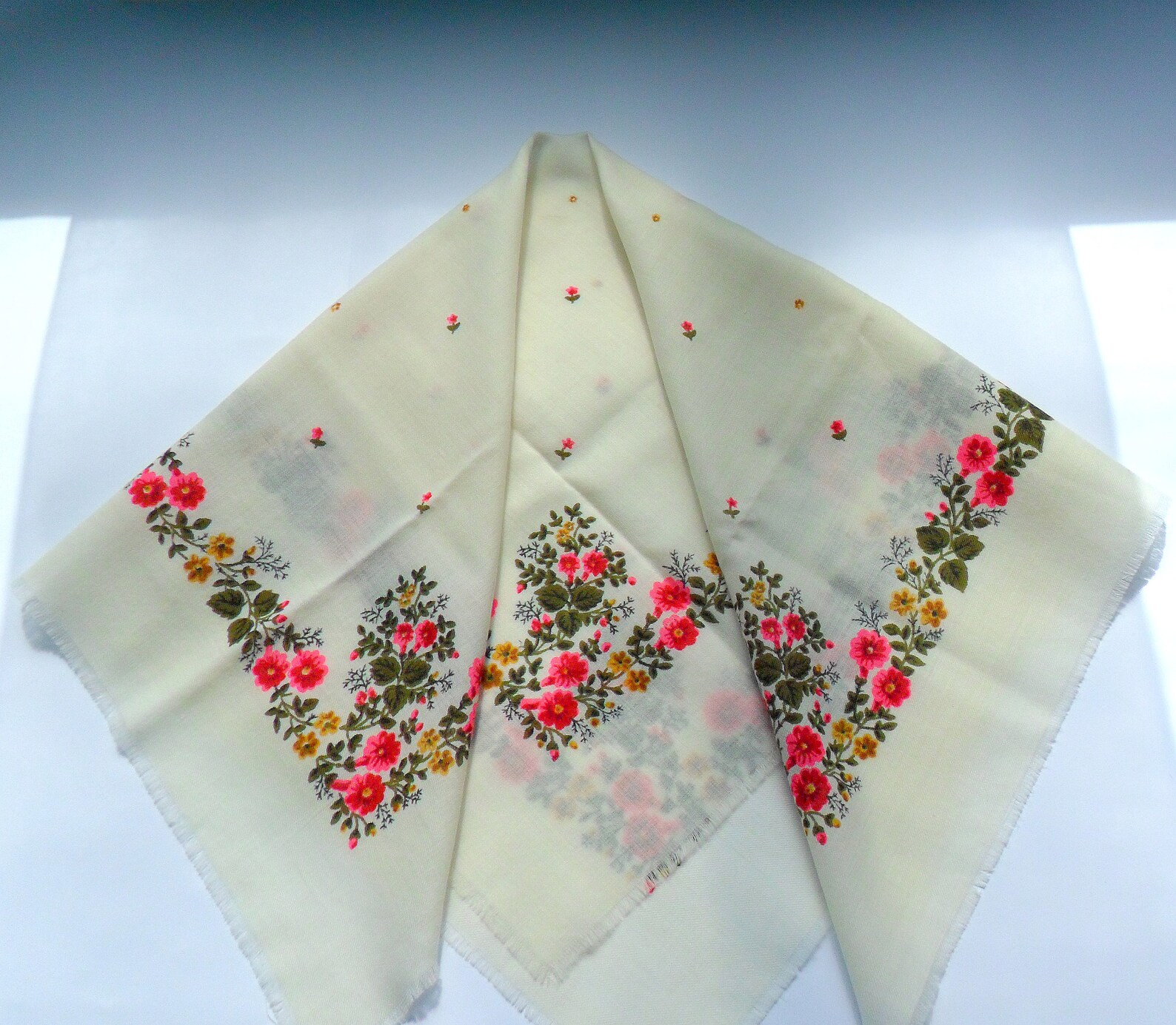 cotton white shawl