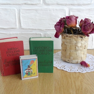 Vintage Taschen-Wörterbuch, Wörterbuch UDSSR 1970er Jahre, Vintage Englisch-Russisch Wörterbuch, kleines Sammlerstück, Buch-Wörterbuch, altes Taschenbuch