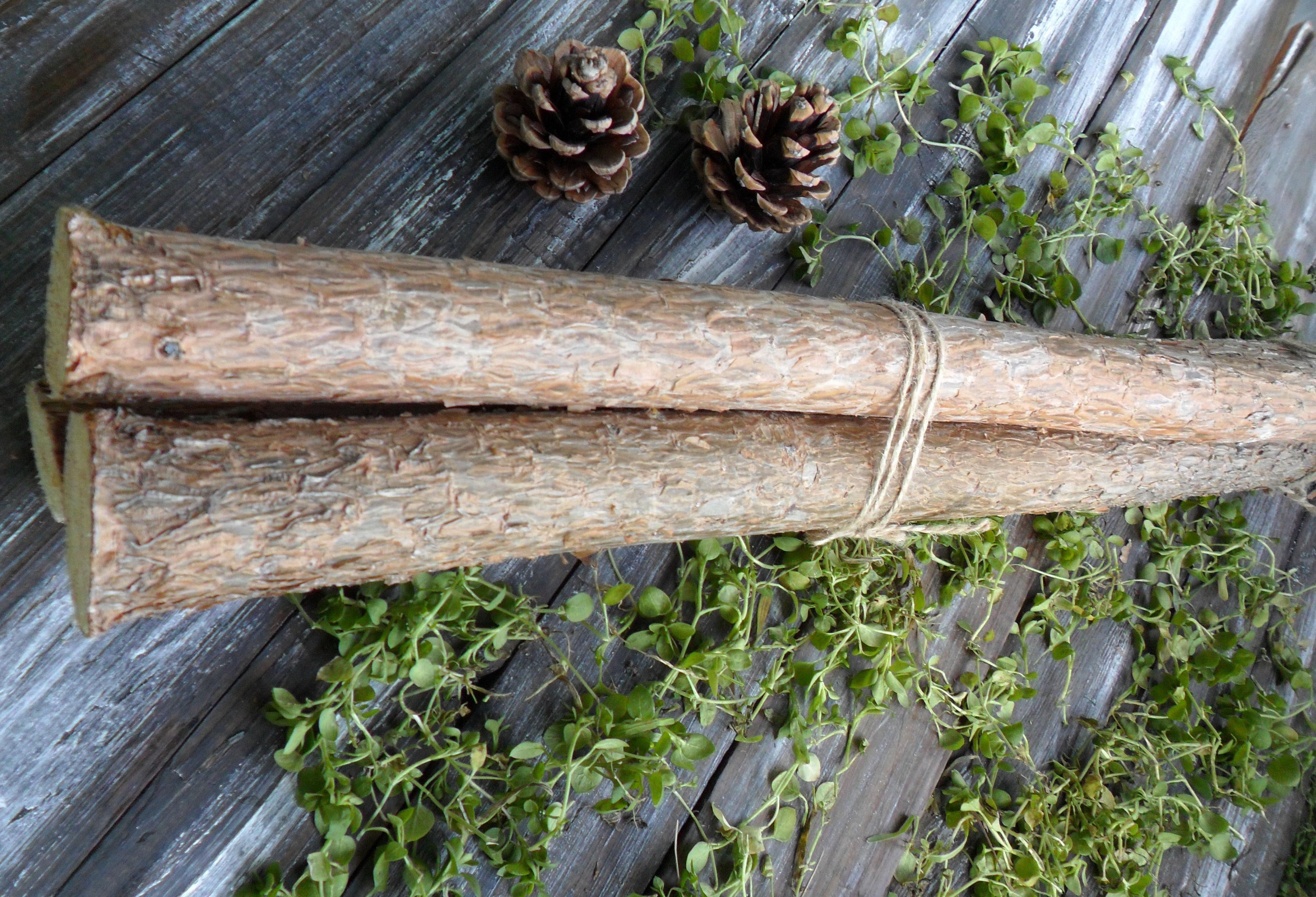 Set of 3 Pine Logs 31.50 Long Wood Product Forest Craft Etsy