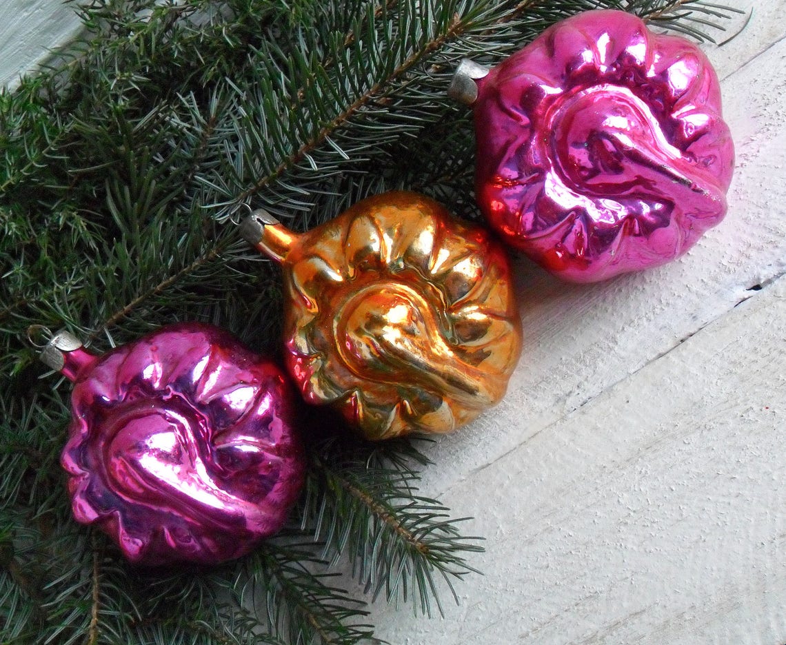 Christmas Natural Flower Xmas Ornaments Garden Decoration Etsy