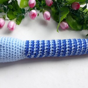 Crochet snake toy for cats Knitted worm with catnip Crochet gift for lover cats, dogs