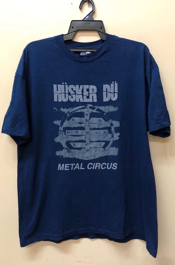 Vintage Husker Du Metal Circus promo tour tshirt m