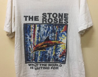 Rare Vintage The Stone Roses t shirt European Tour Shirt Dinosaur jr The Smiths Blur Radiohead Oasis Nirvana Sonic Youth Britpop Indie