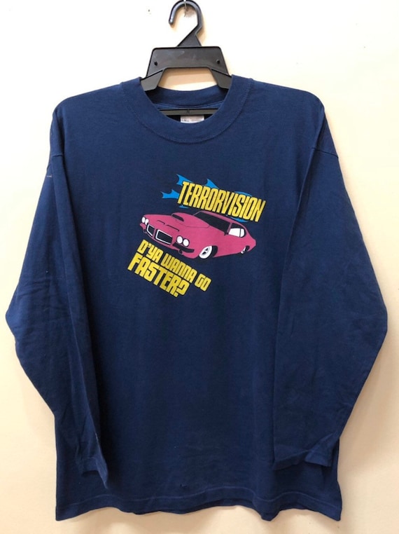 Vintage 90s Terrorvision Tee Long Sleeve Bandtee Shirt Bjork Ride