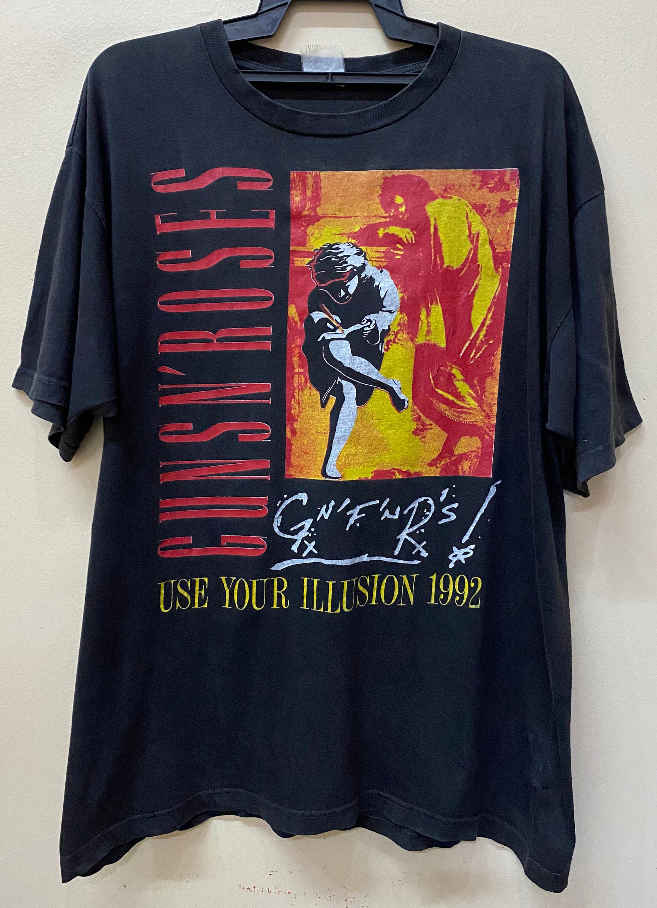 90s GUNS N' ROSES バンド Tシャツ 1992年製 Buy Vintage Guns N Roses 1992 T Shirt Online in India - Etsy