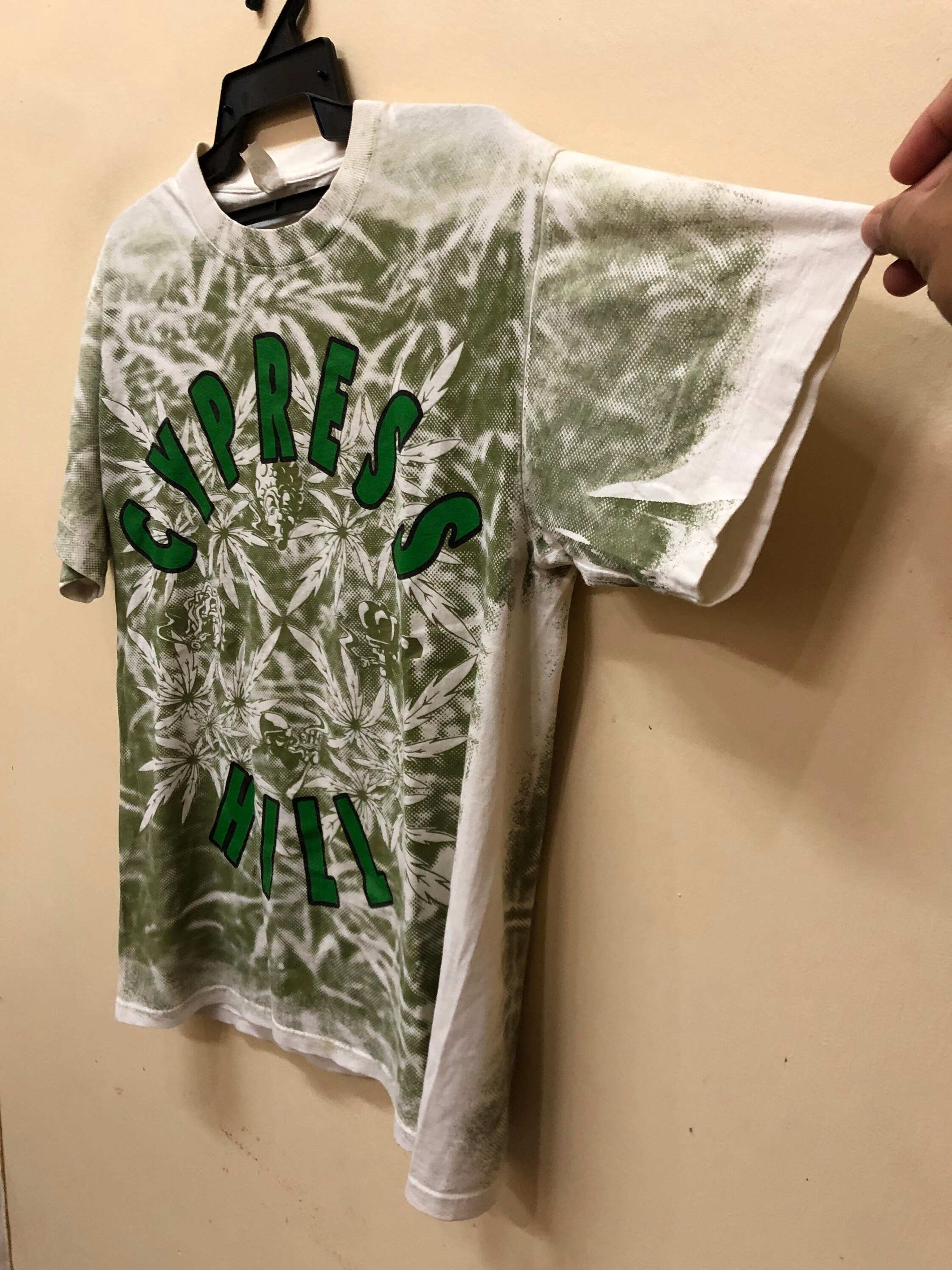 【菊乃さん着用】【GEMタグ】cypress hill vintage Tシャツ Vintage 90s Cypress Hill T Shirt Mosquitohead All Overprint