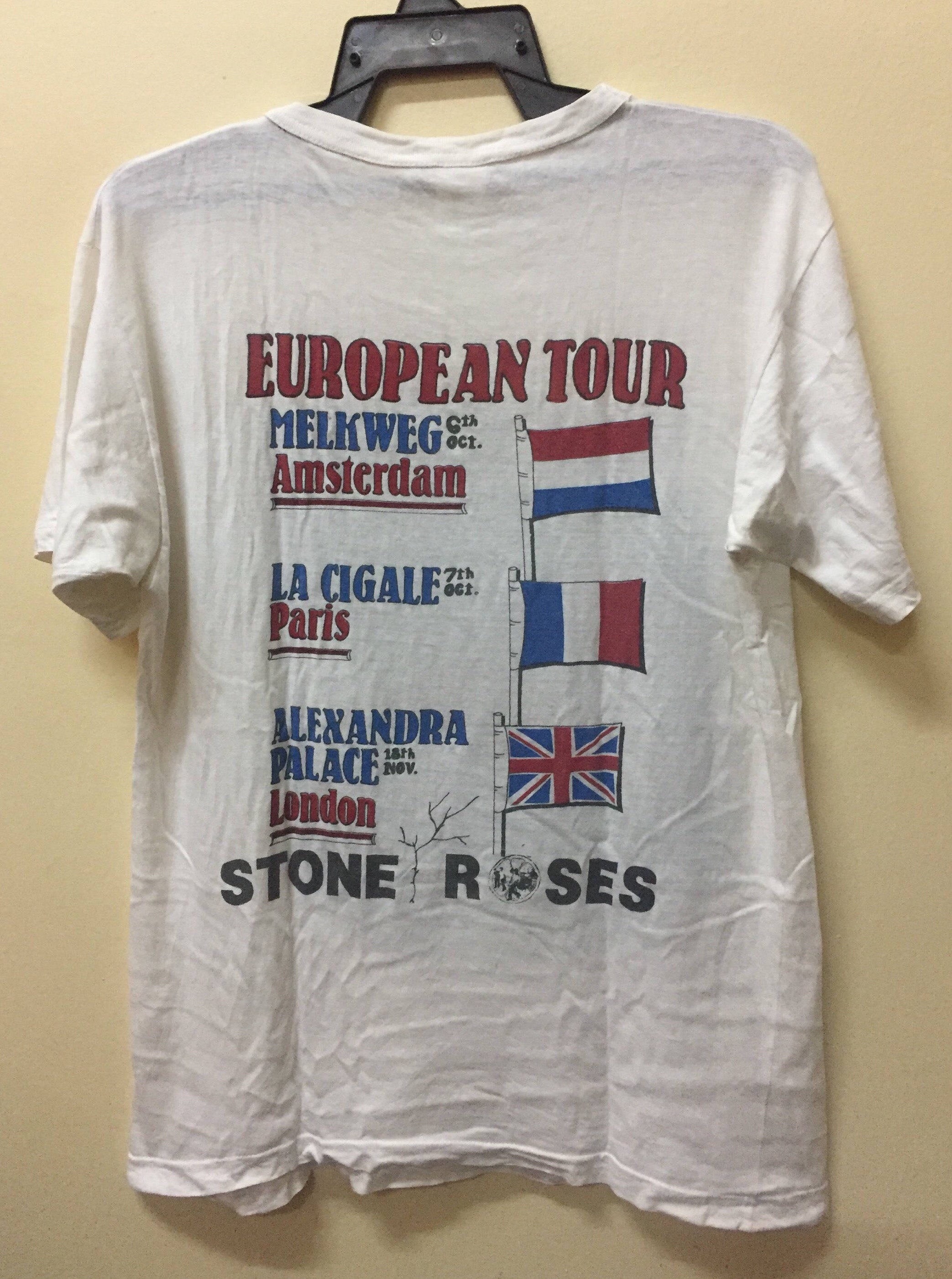 Rare Vintage the Stone Roses T Shirt European Tour Shirt Dinosaur